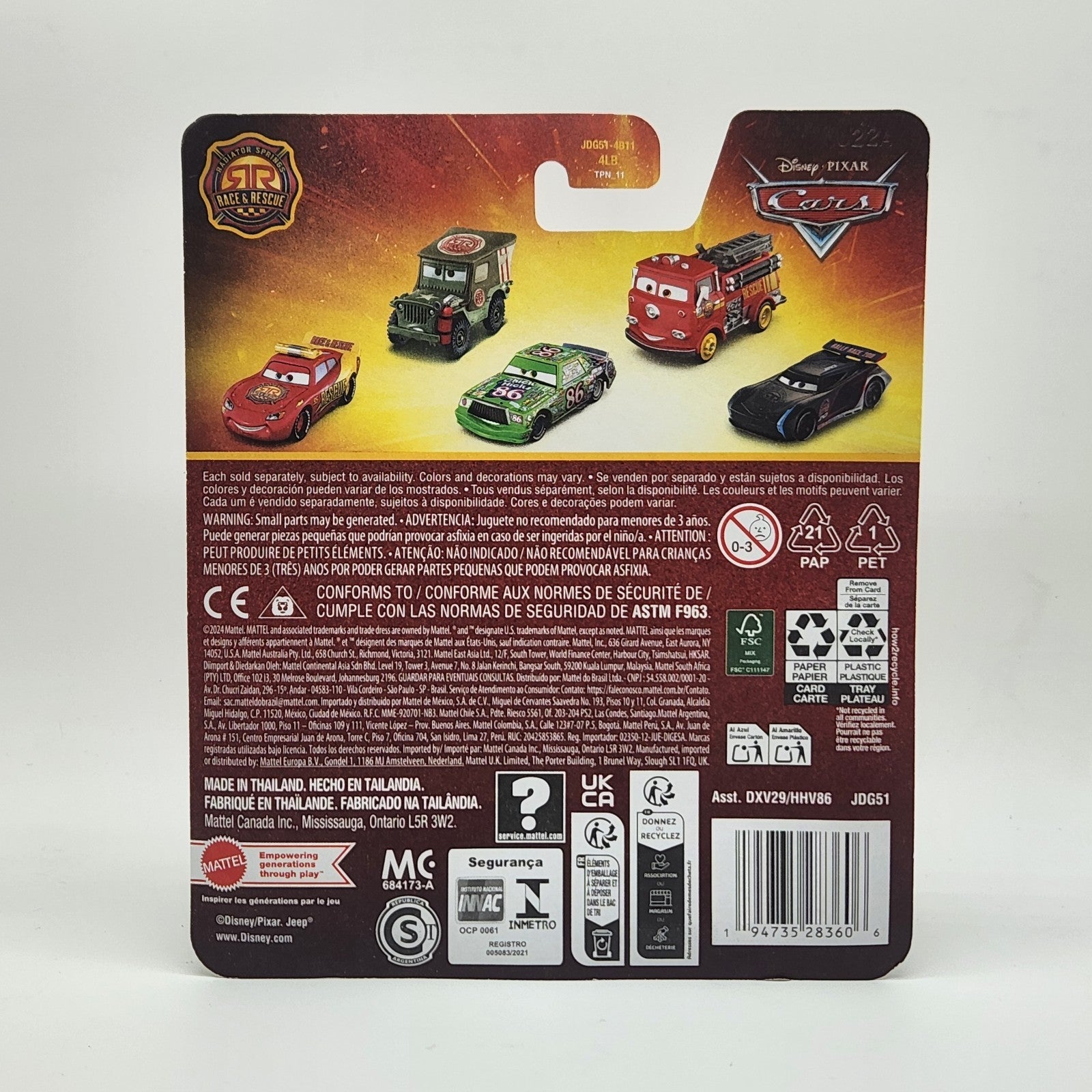 DISNEY PIXAR CARS RADIATOR SPRINGS RACE & RESCUE CRUZ RAMIREZ 51 Mattel 1:552