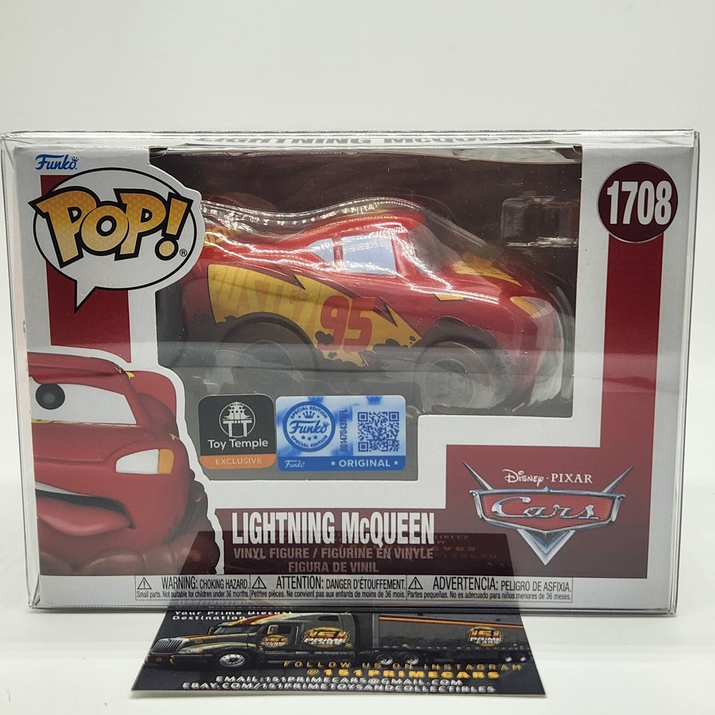 Funko Pop! Vinyl Disney Pixar Cars Lightning McQueen 1708 - Toy Temple Exclusive1