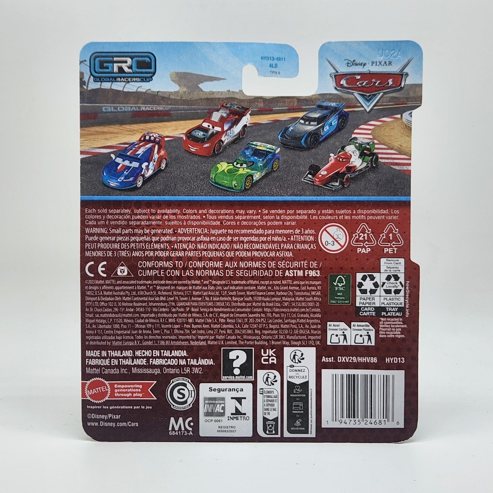 Dinoco GRC Cruz Ramirez Disney Pixar Cars 1:55 Metal Mattel Diecast Toy Car2