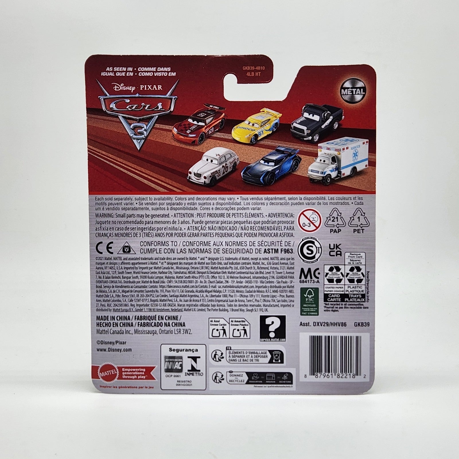 Aaron Clocker #48 Disney Pixar Cars 3 Metal Diecast Collectible 1:55 GKB392