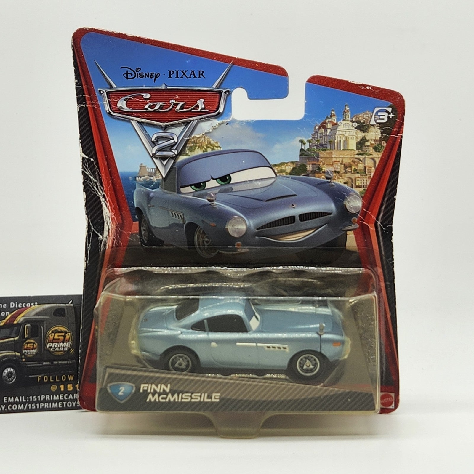 Finn Mcmissile Disney Pixar CARS 2 Movie 2010 1:55 Die Cast Car #20