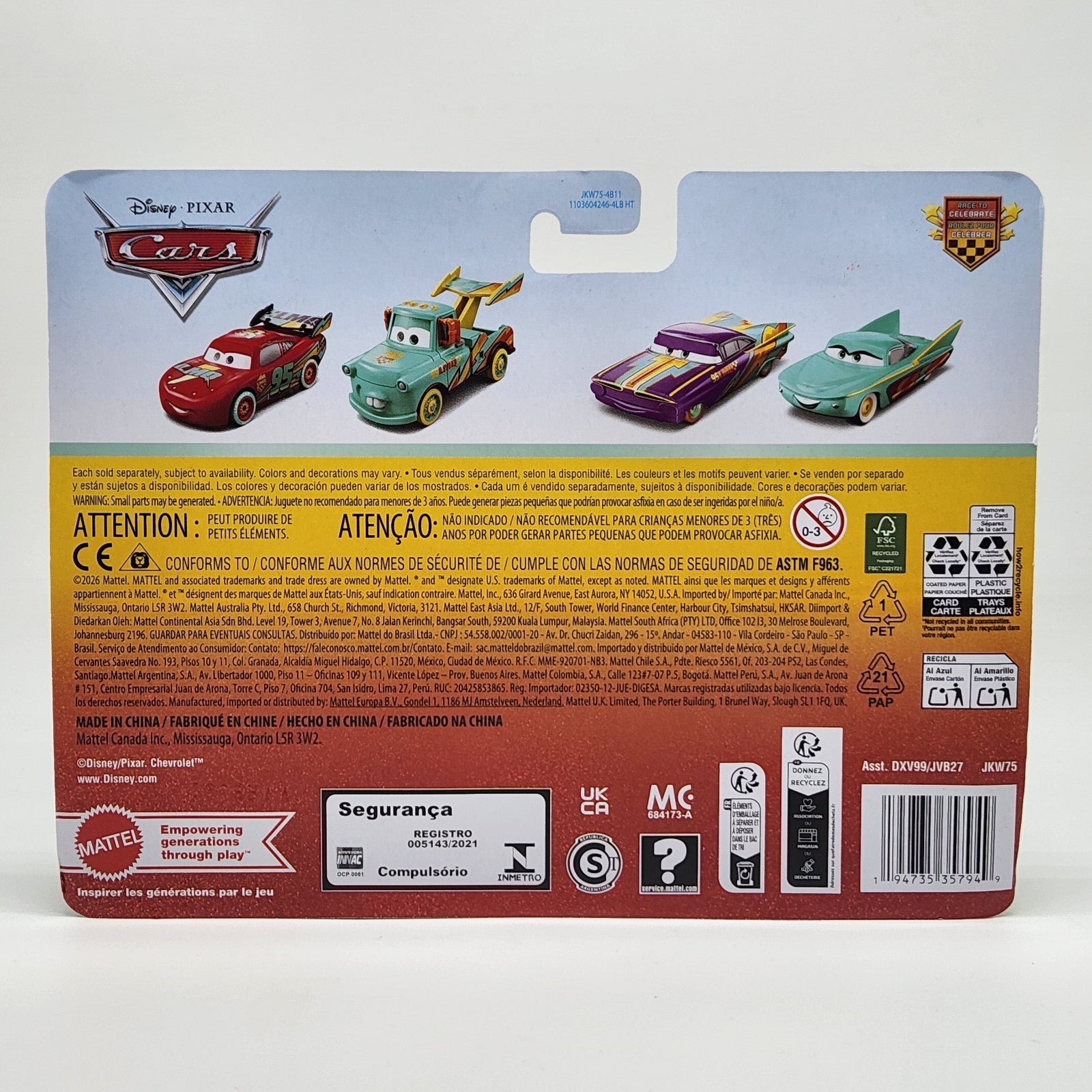 Disney Pixar Cars Race To Celebrate - Mater And Lightning McQueen 2-pack 2026 3