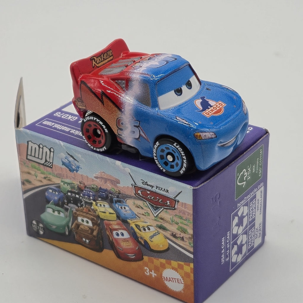 Transforming Lightning Mcqueen Mini Disney Pixar Cars 1:87 Diecast Mattel0