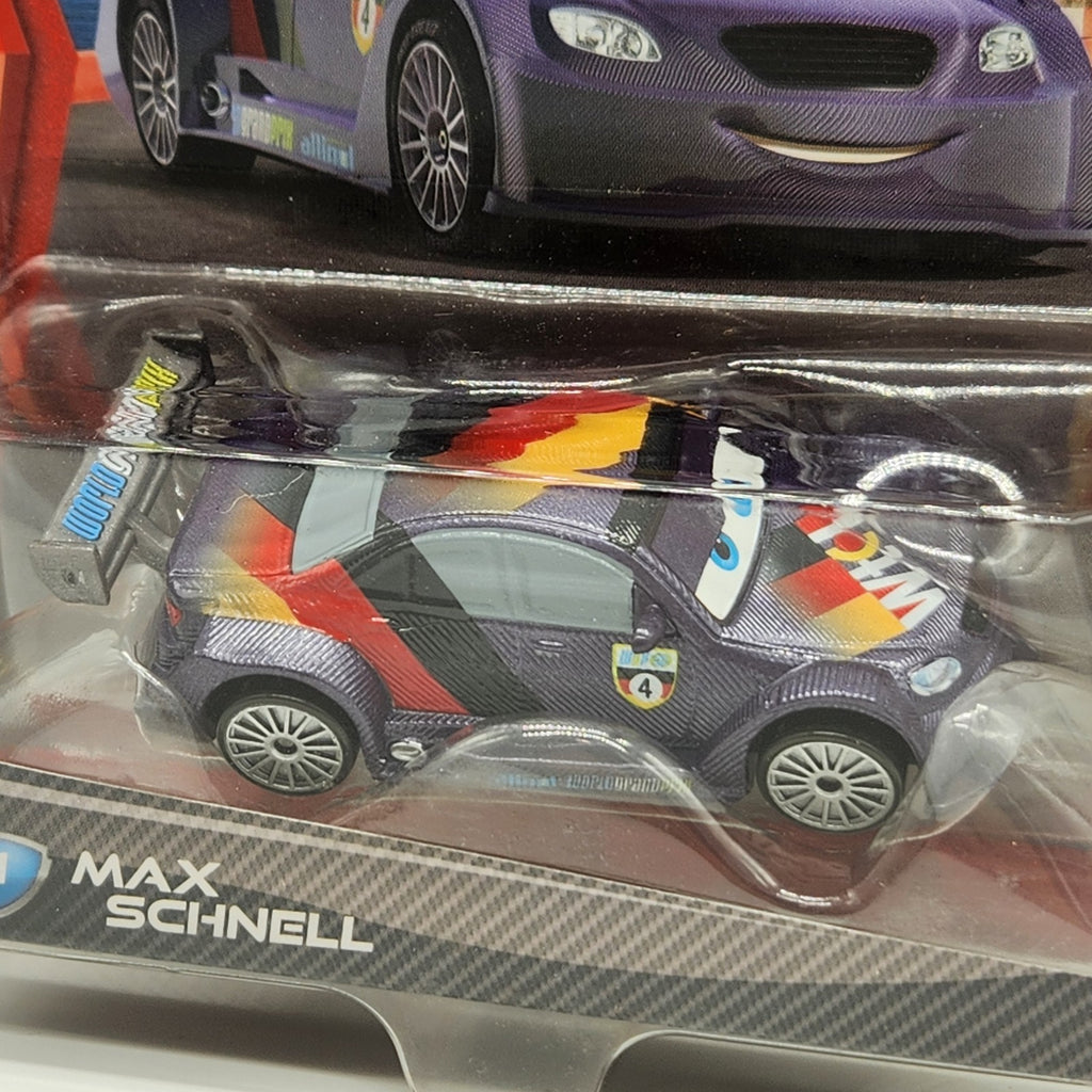 2010 Disney Pixar Cars 2 Diecast Vehicle Max Schnell #21 Mattel Brand New Sealed1