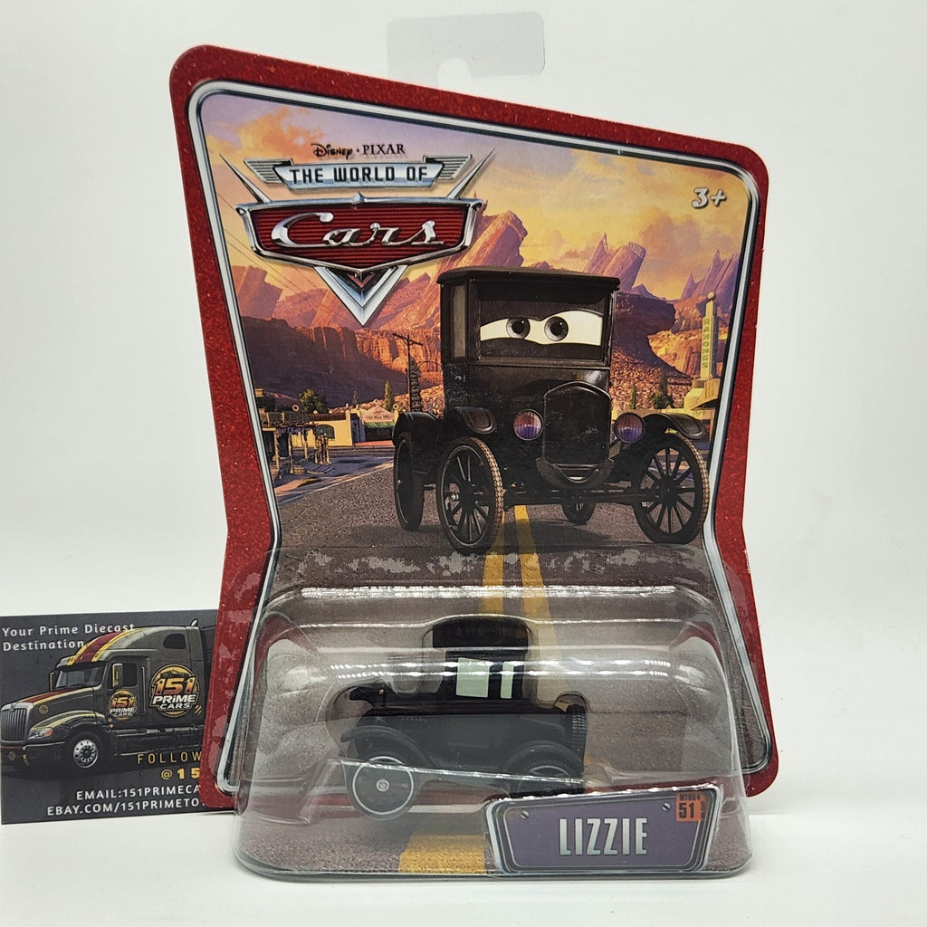 Lizzie 51 The World Of Cars 2008 Disney Pixar Cars 1:55 Diecast Mattel 0