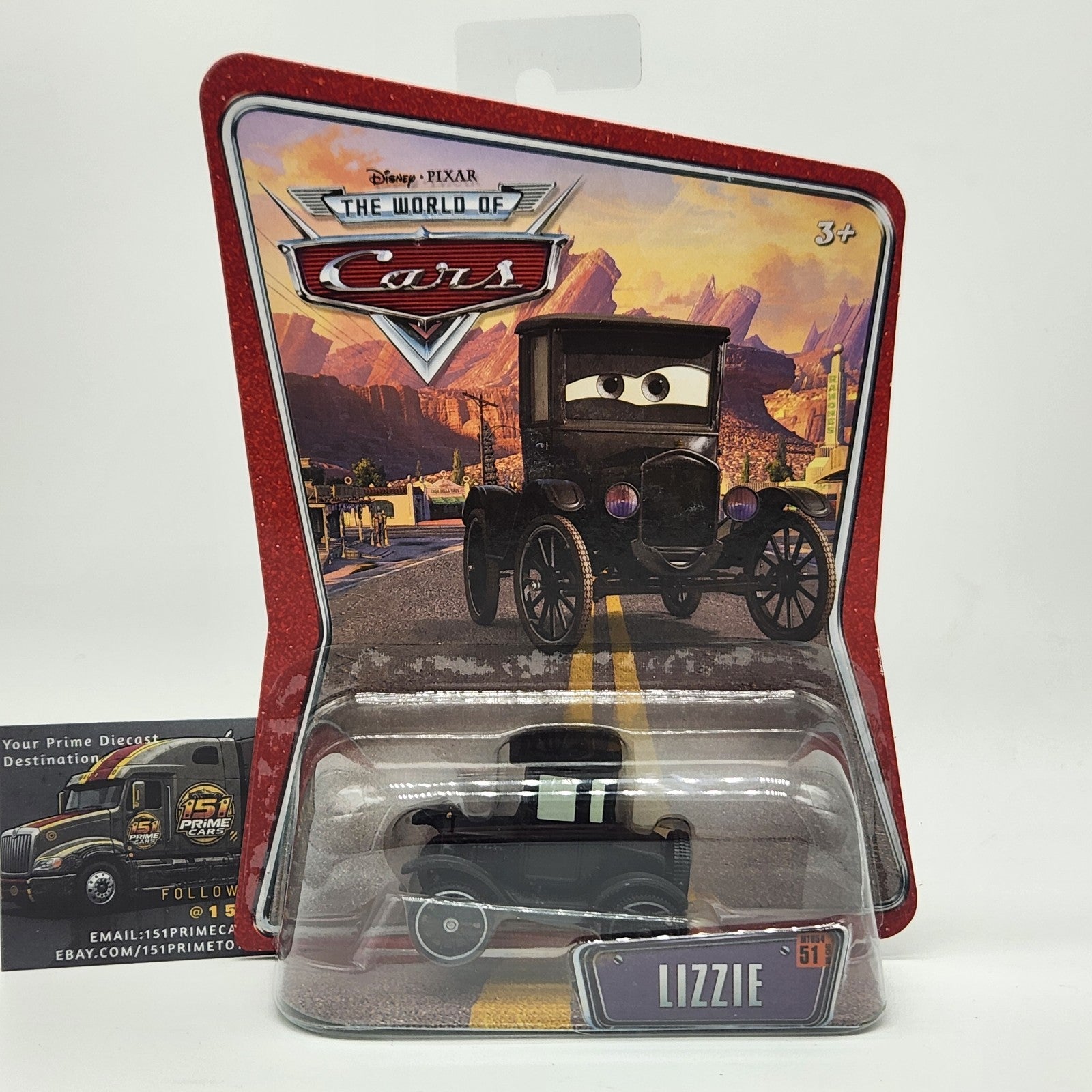Lizzie 51 The World Of Cars 2008 Disney Pixar Cars 1:55 Diecast Mattel 0