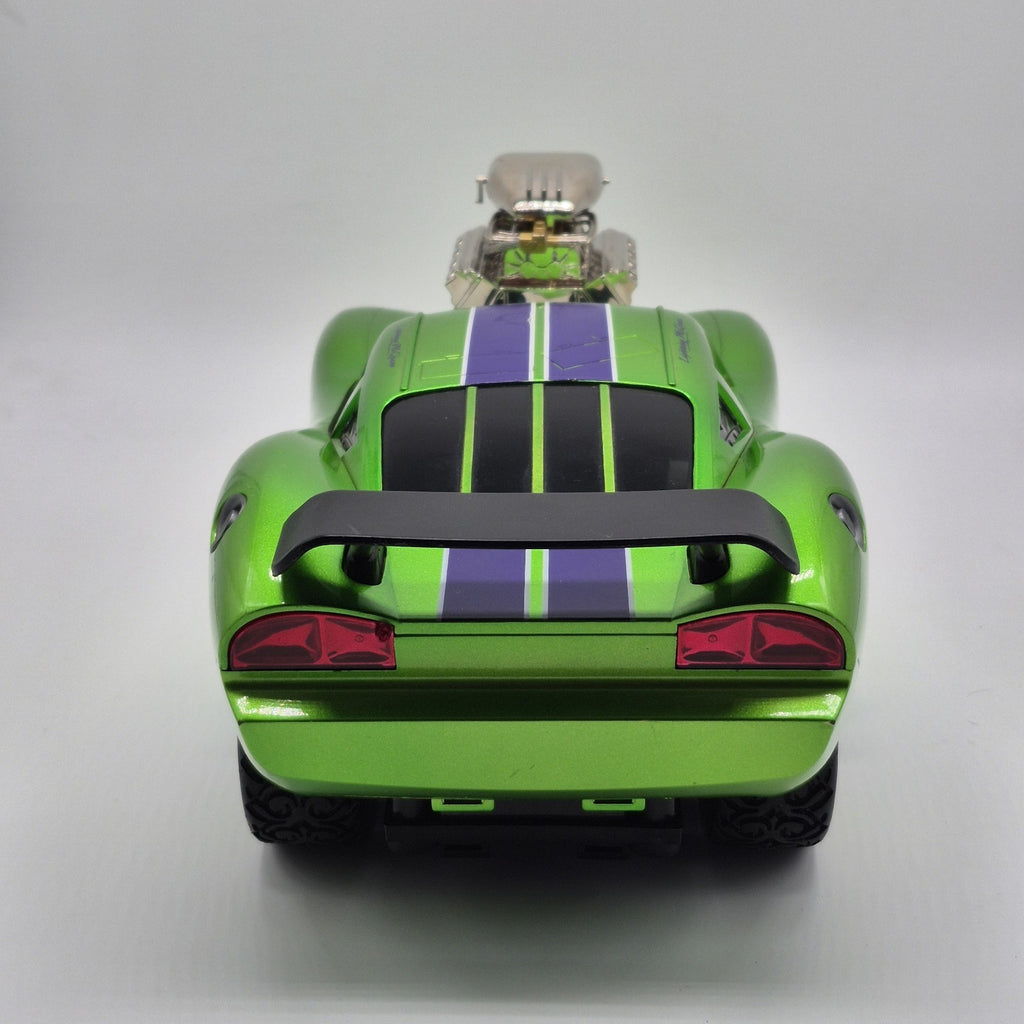 2012 Ridemakerz Lightning McQueen Cars 2 Disney Pixar Collectibke Custom Green 3