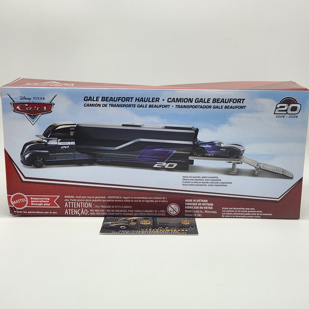2026 Disney Pixar Cars Gale Beaufort Hauler Jackson Storm Semi 20th Anniversary2