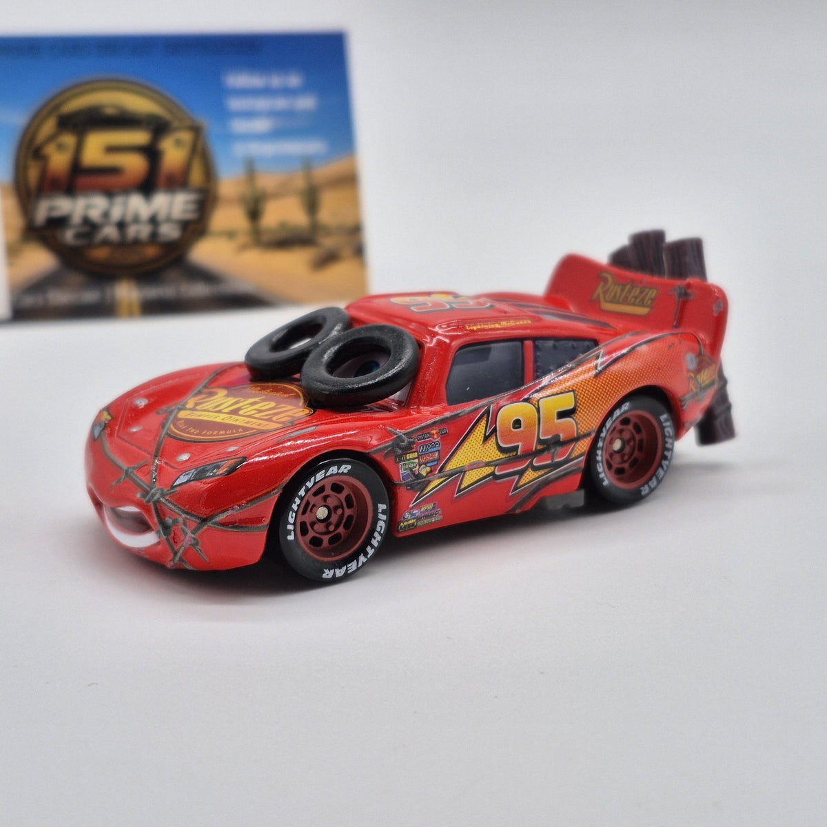Spin Out Lightning McQueen Disney Pixar Cars 1:55 Diecast Loose Used Good Cond.0