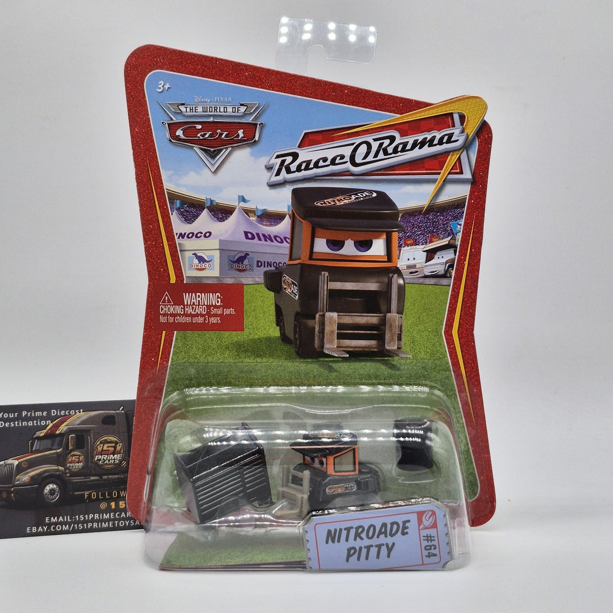 Disney Pixar Cars Nitroade Pitty Hugo Fast Piston Cup Pit Crew Toolbox 1:550