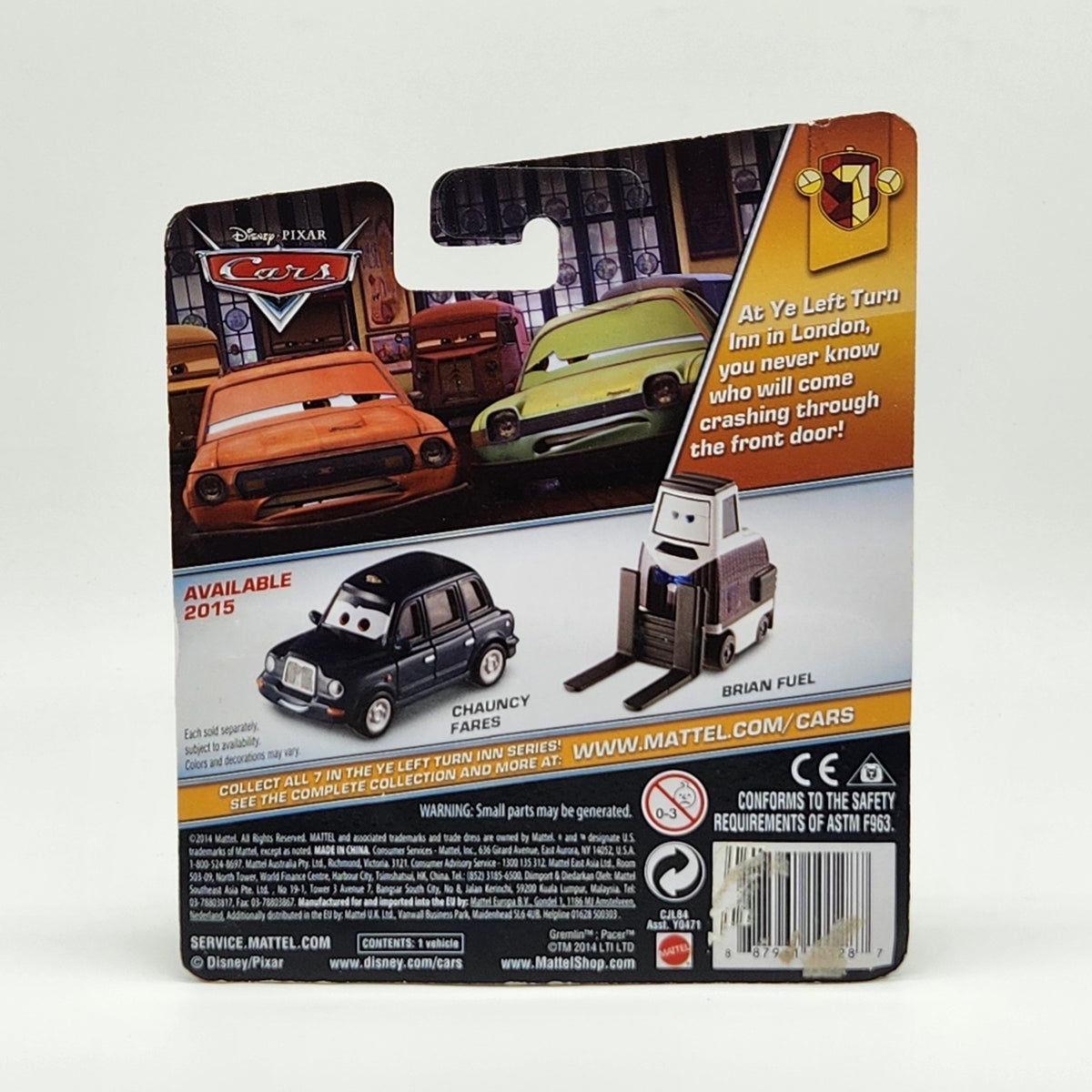 2015 Disney Pixar Cars Ye Left Turn Inn Chauncy Fares 1:55 Diecast Mattel 2