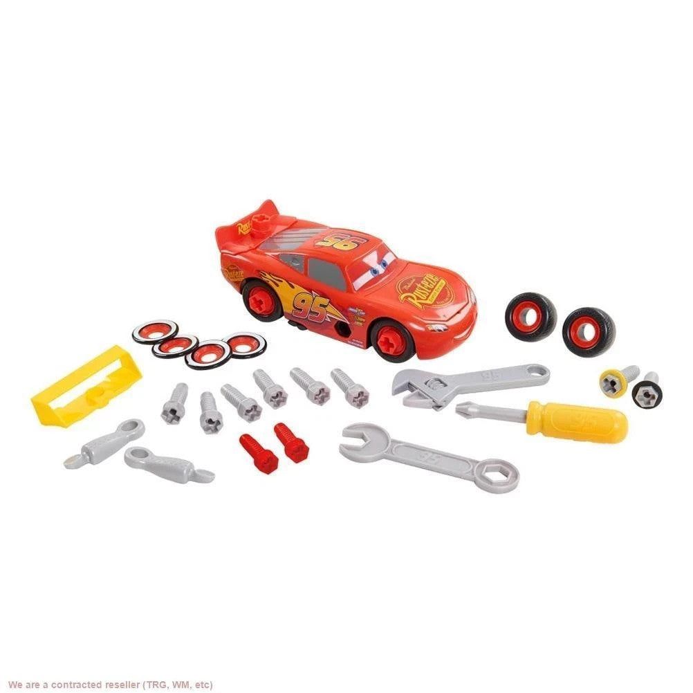 Race Ready Lightning McQueen Kids Car Builder Playset Disney Pixar Cars Toy1
