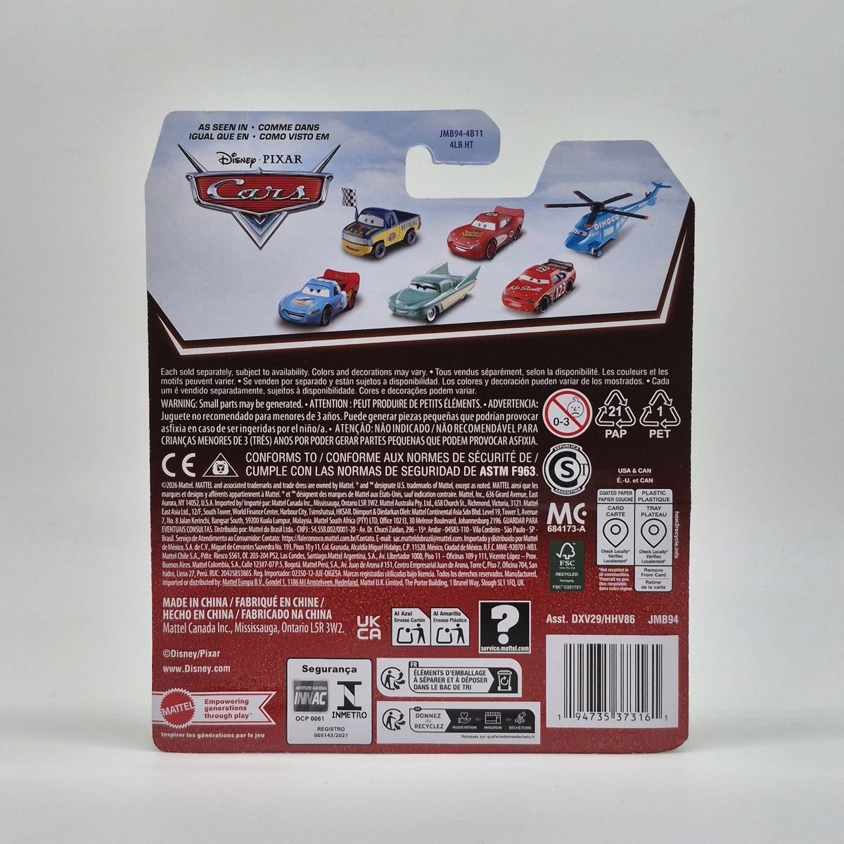 Brad Winmiller 20th Anniversary Disney Pixar Cars2
