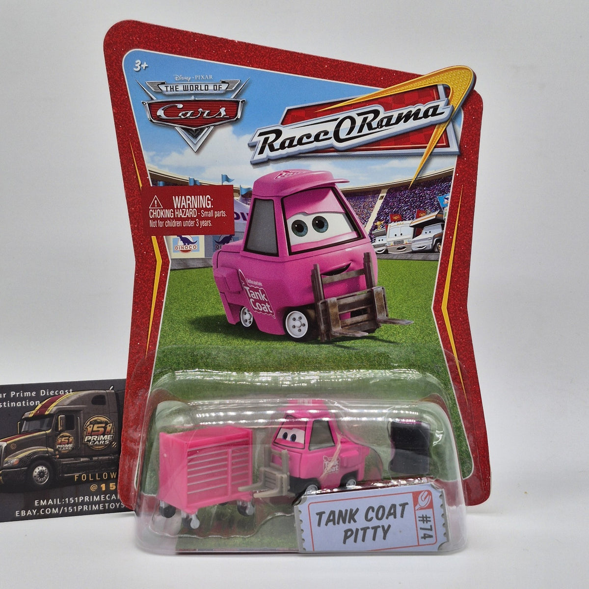 Disney Pixar The World of Cars Race O Rama Series # 74 Tank Coat Pitty0