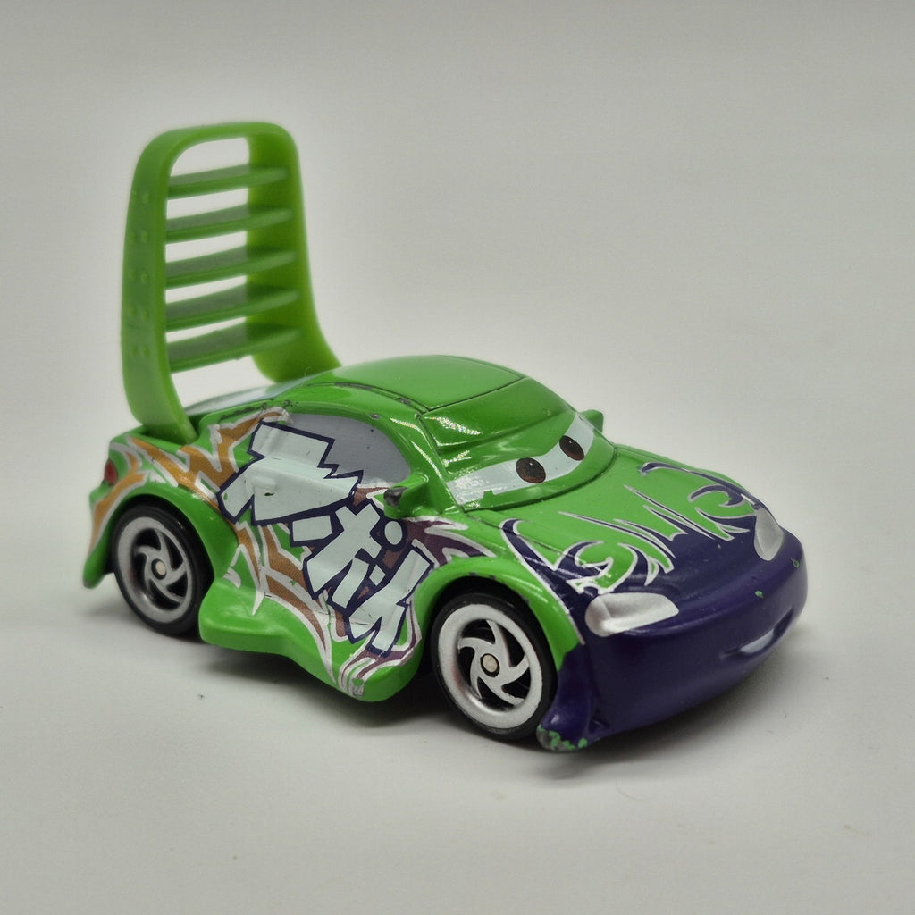 Wingo Disney Pixar Cars 1:55 Loose Diecast Car Green Purple China 6