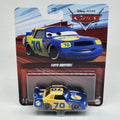 Disney Pixar Cars 1:55 Floyd Mulvihill GASPRIN Piston Cup Racer Blue Yellow0