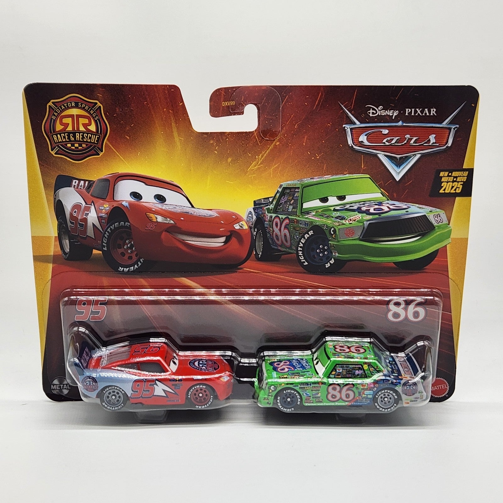 Disney Pixar Cars Race & Rescue 2025 - Lightning McQueen and Chick Hicks 2-Pack0