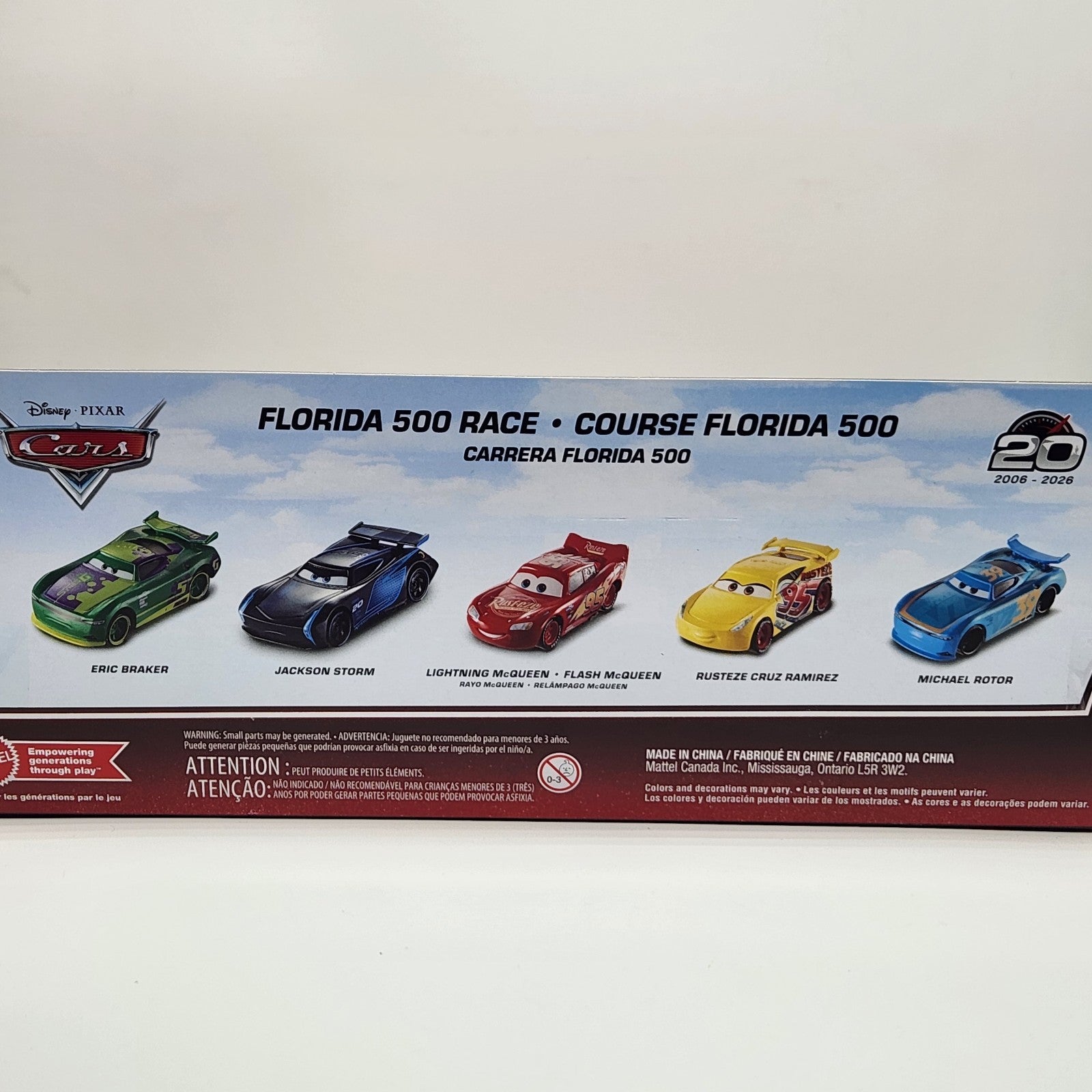 2026 Disney Pixar Cars Florida 500 Race 5 Pack 20th Anniversary 1:55 Diecast4
