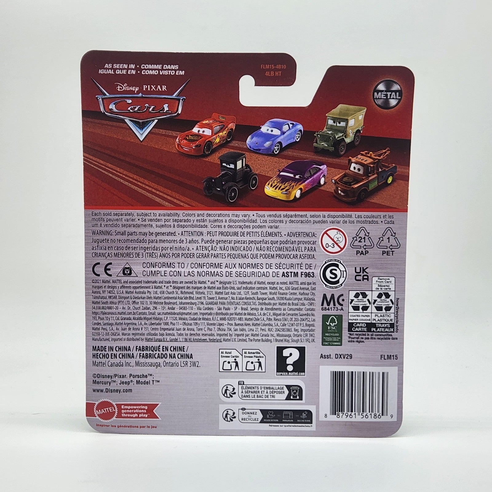 2026 Case A Disney Pixar Cars Sheriff 1:55 Mattel Diecast Police Car2