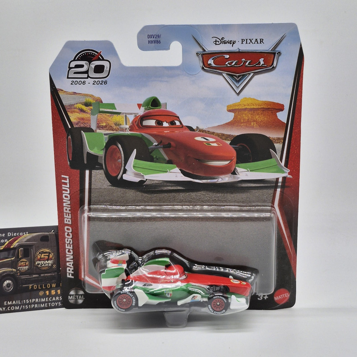 Disney Pixar Cars 20th Anniversary Francesco Bernoulli NEW Diecast0