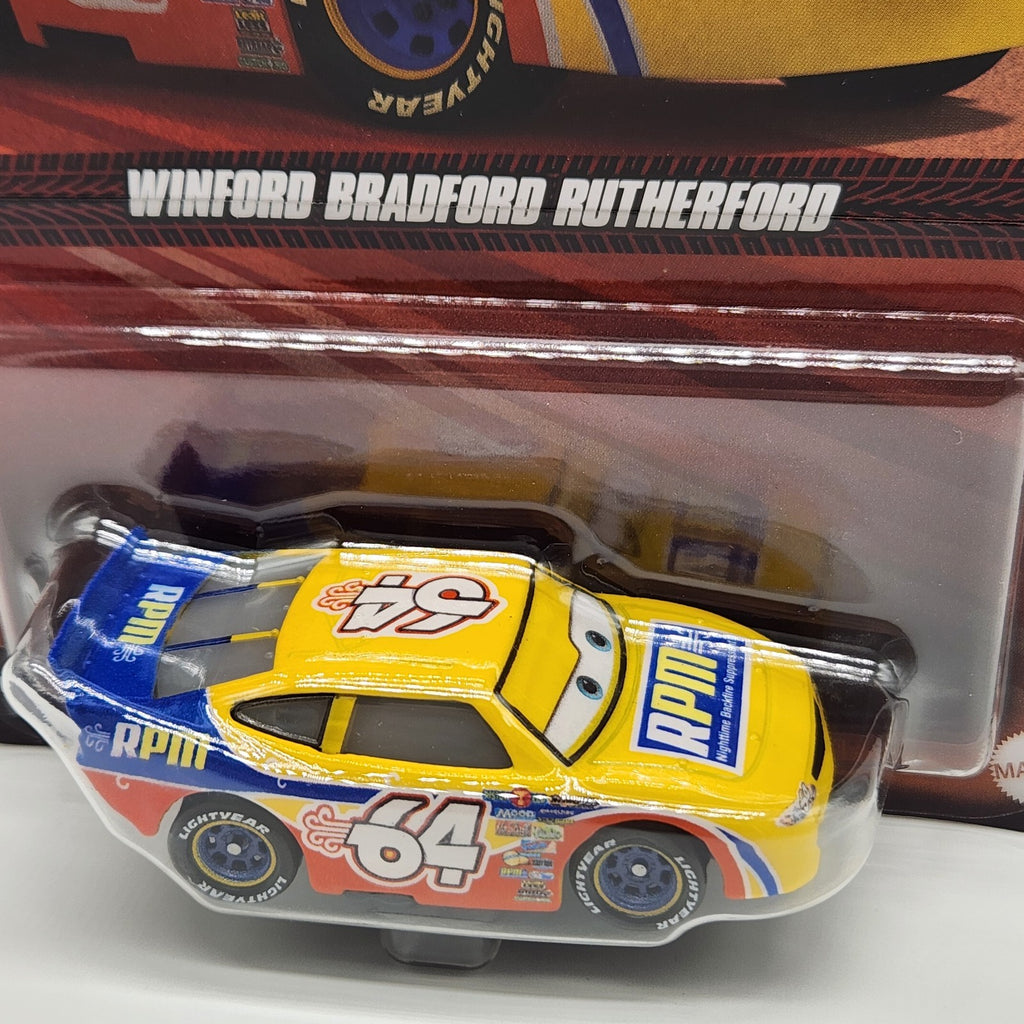 Winford Bradford Rutherford Disney Pixar Cars RPM Car 1:55 Diecast Mattel Car1