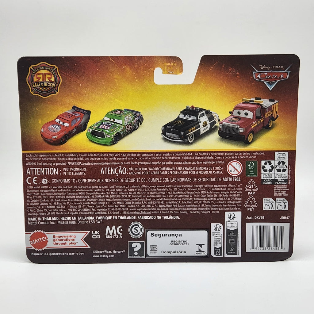 Disney Pixar Cars Race & Rescue 2025 - Lightning McQueen and Chick Hicks 2-Pack5
