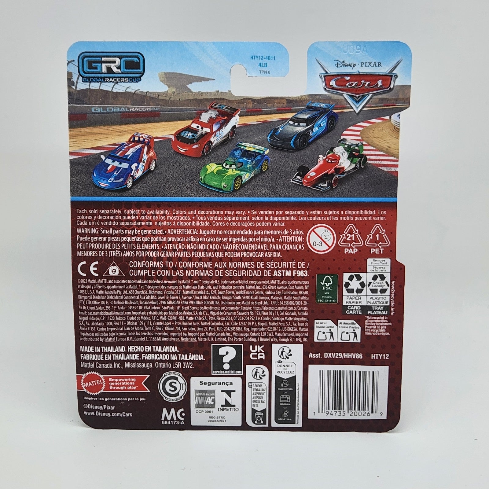 Disney Cars Raoul Caroule GRC 6 Pixar Diecast 1:55 20252
