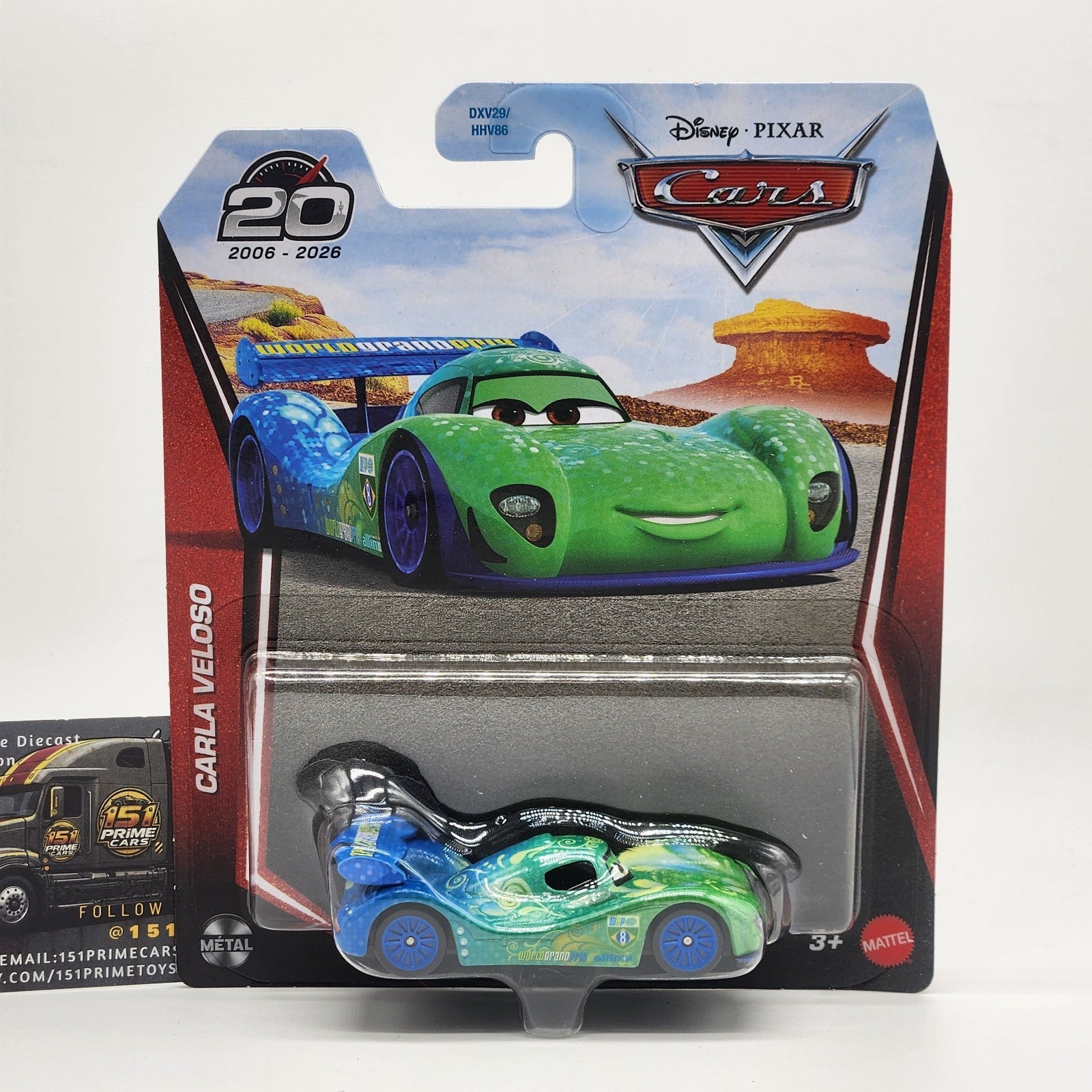 Carla Veloso Disney Pixar Cars 20th Anniversary 1:55 2026 Mattel0