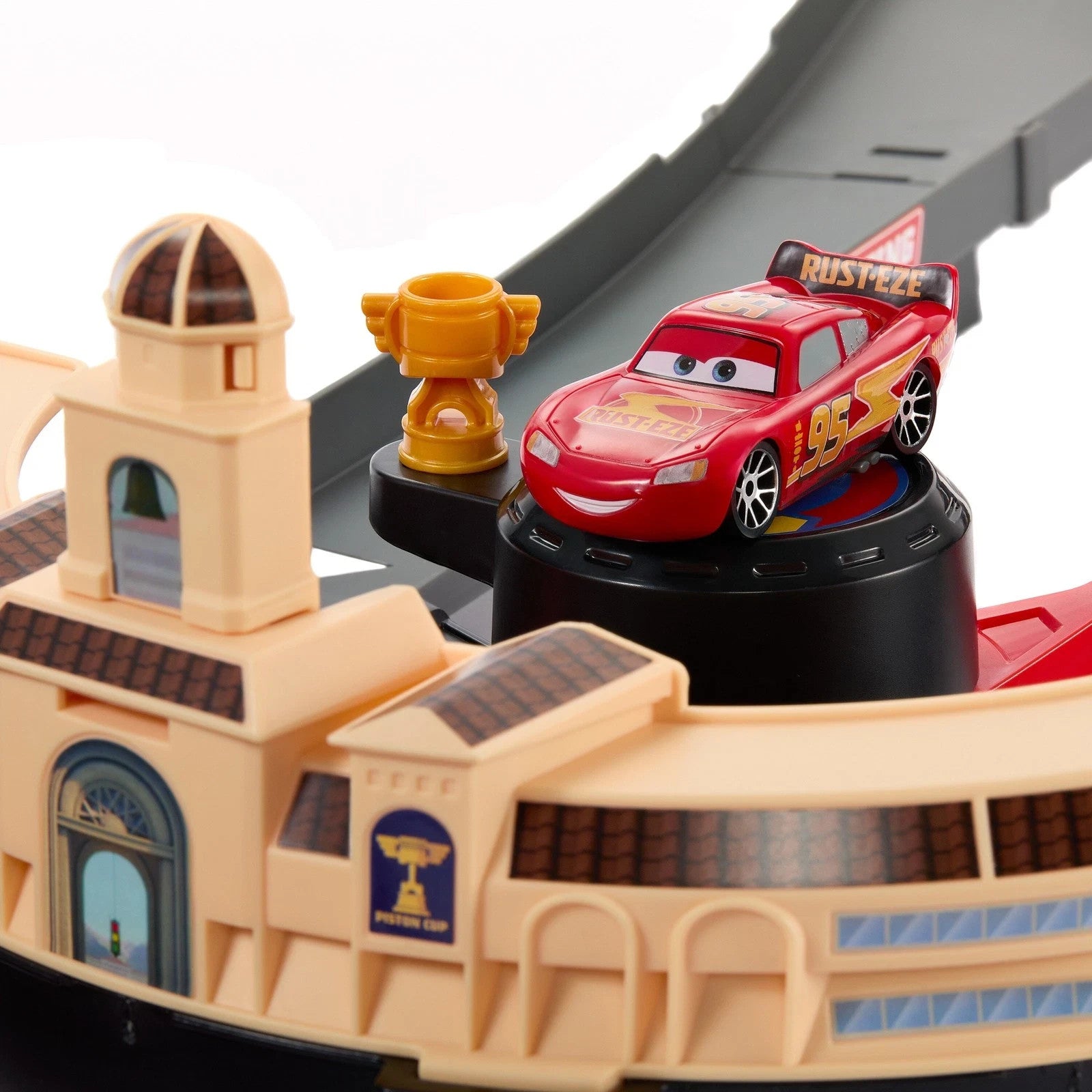 Disney Pixar Cars NASCAR Lane Change Race Playset 1:55 Diecast Car Kids Toy3