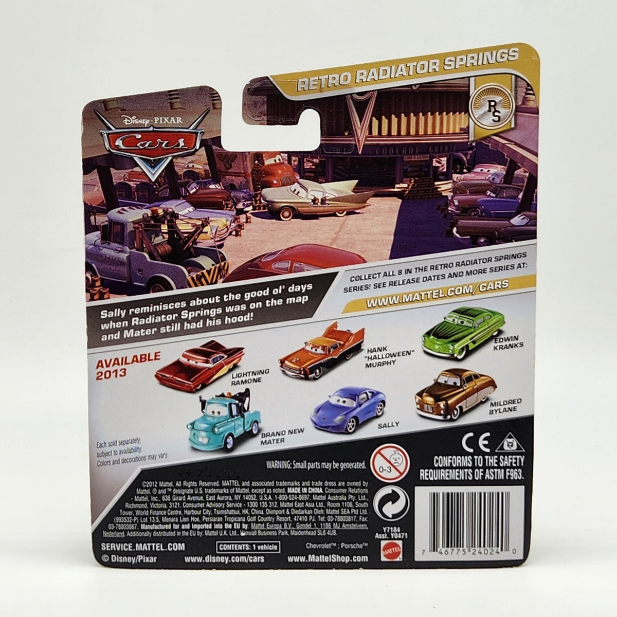 Brand New Mater Retro Radiator Springs 2013 Disney Pixar Cars 1:55 Mattel 2