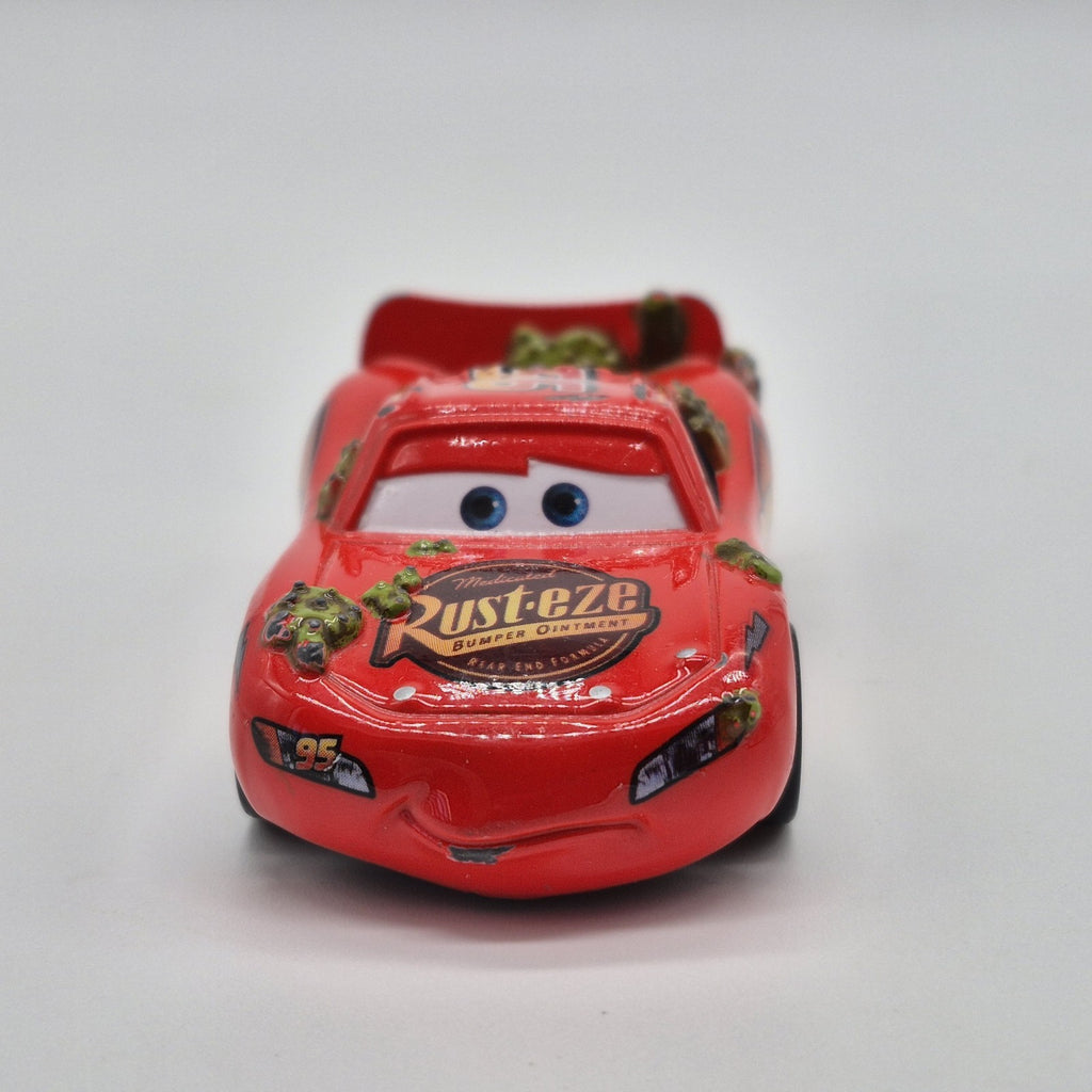 Disney Pixar Cars Cactus Lightning McQueen 1:55 Diecast Rust-eze #958