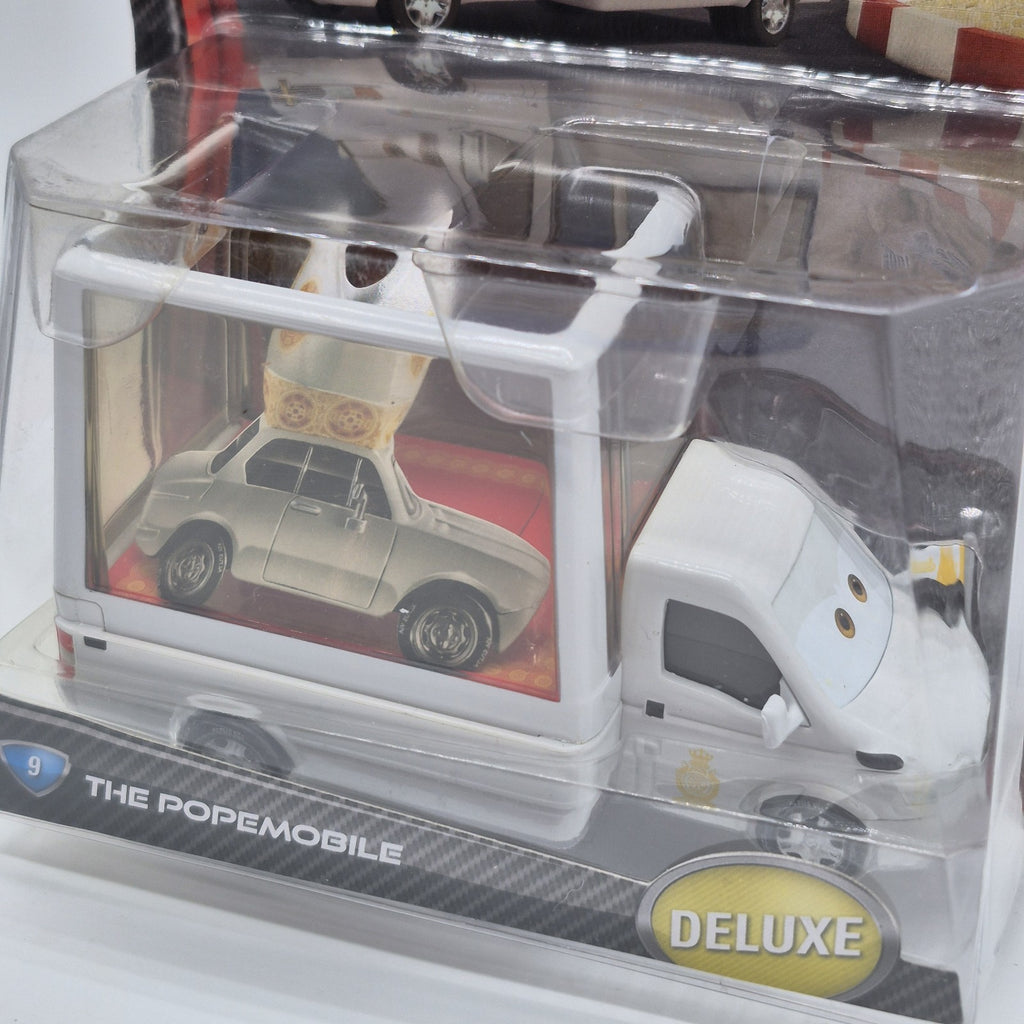 Pope Pinion IV And The Popemobile Set Disney Pixar Cars 2012 Diecast Toy 1:558