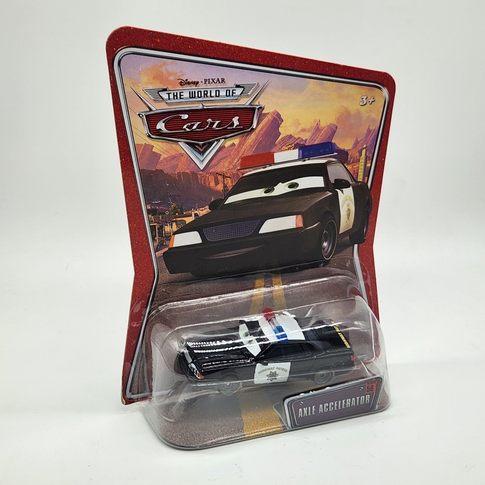 Disney Pixar World Of Cars 2008 Axle Accelerator #58 Highway Patrol 1:55 4