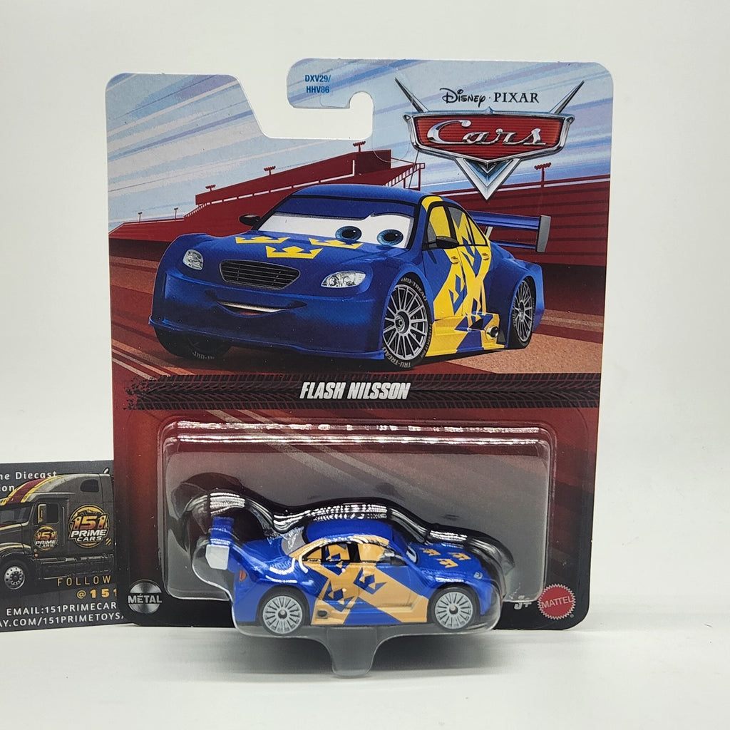 Flash Nillson Disney Pixar Cars 2026 Sweden Car 1:55 Mattel Diecast Toy0