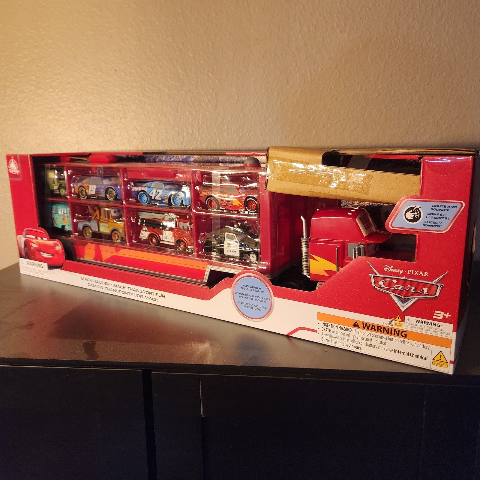 2026 Disney Parks Light Up Mack Truck Disney Pixar Cars New 1:43 0