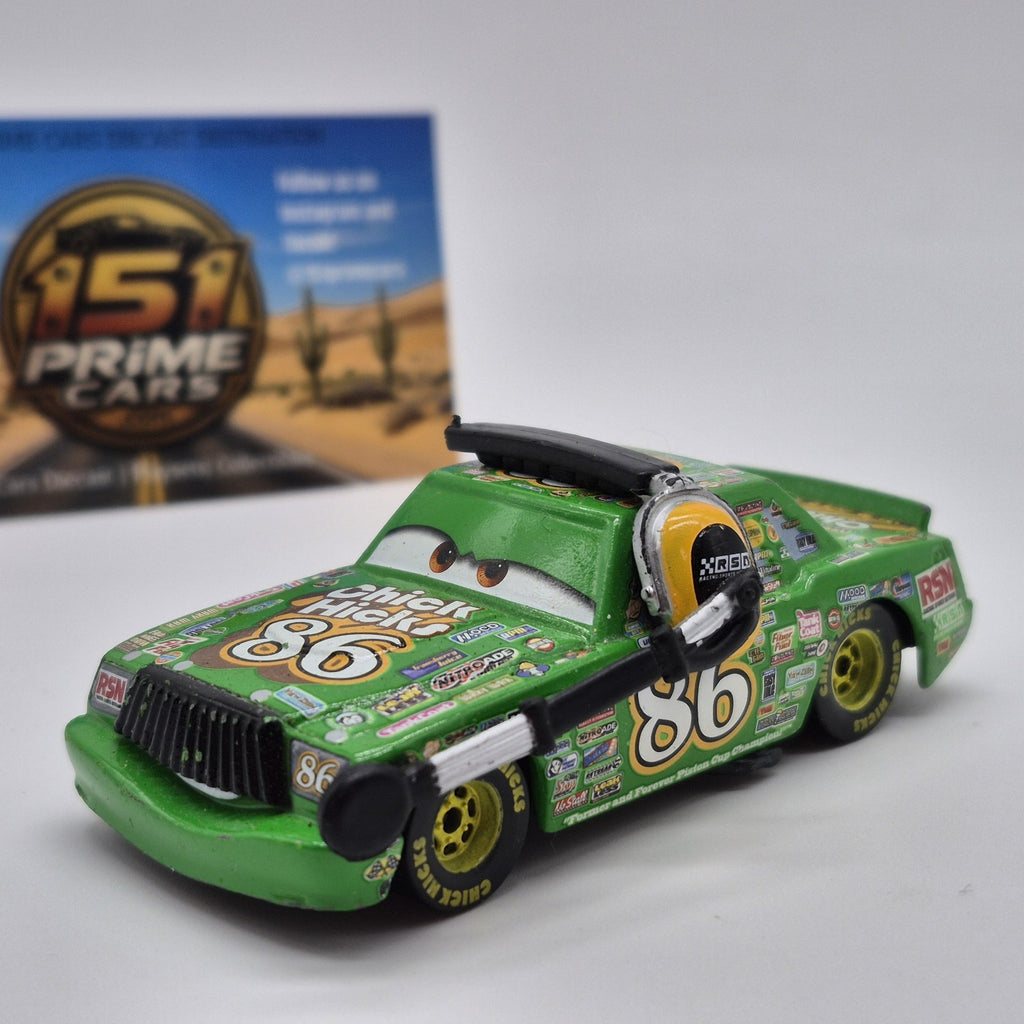 RSN Chick Hicks With Headset Loose Disney Pixar Cars 1:55 Diecast Car 0