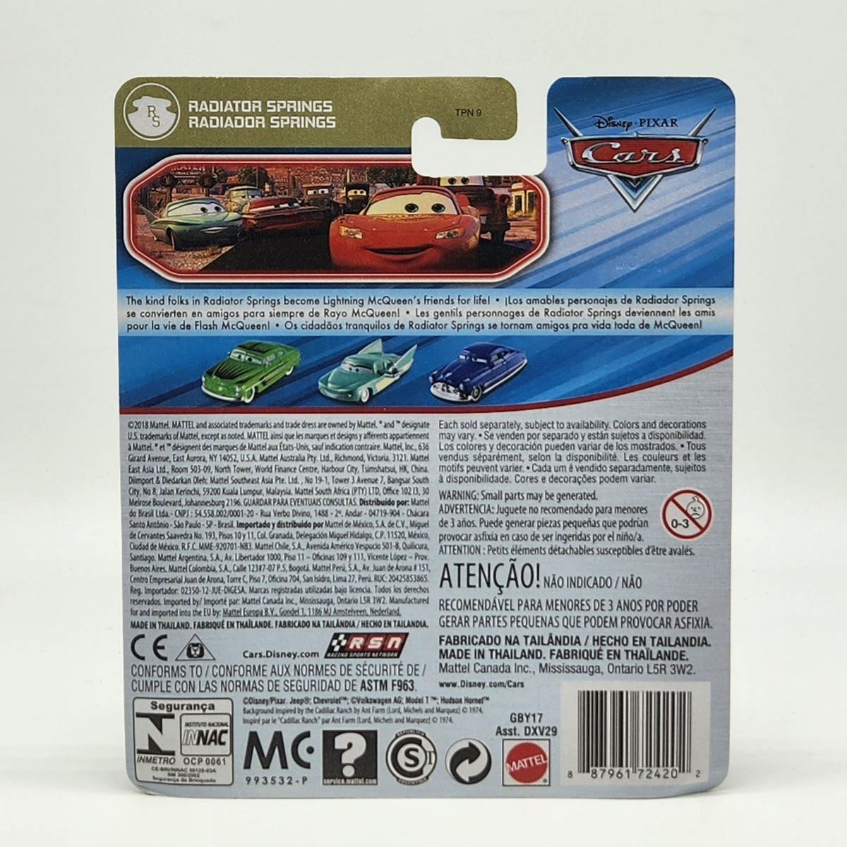 2018 Disney Pixar Cars RADIATOR SPRINGS Edwin Kranks GBY17 1:55 Diecast Mattel2
