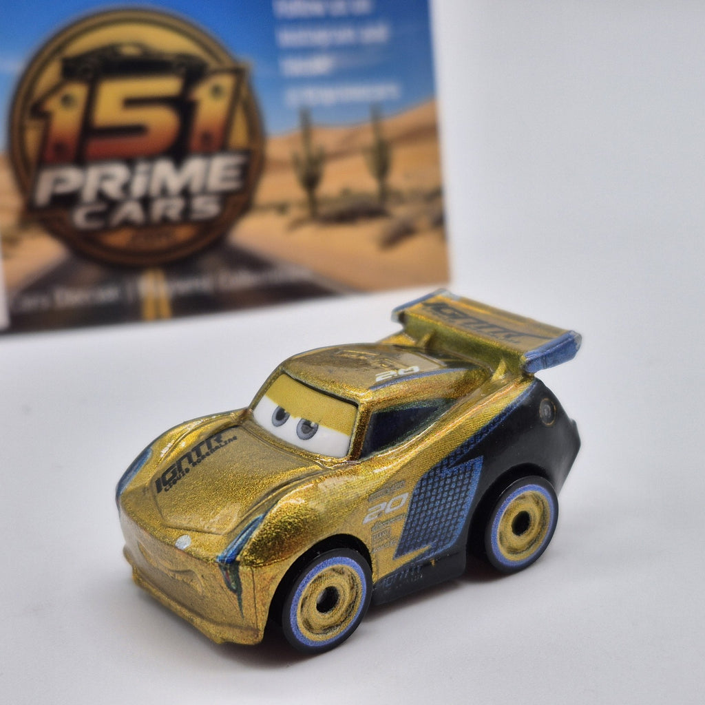 Gold Jackson Storm Mini Disney Pixar Cars 1:87 Diecast Rare0
