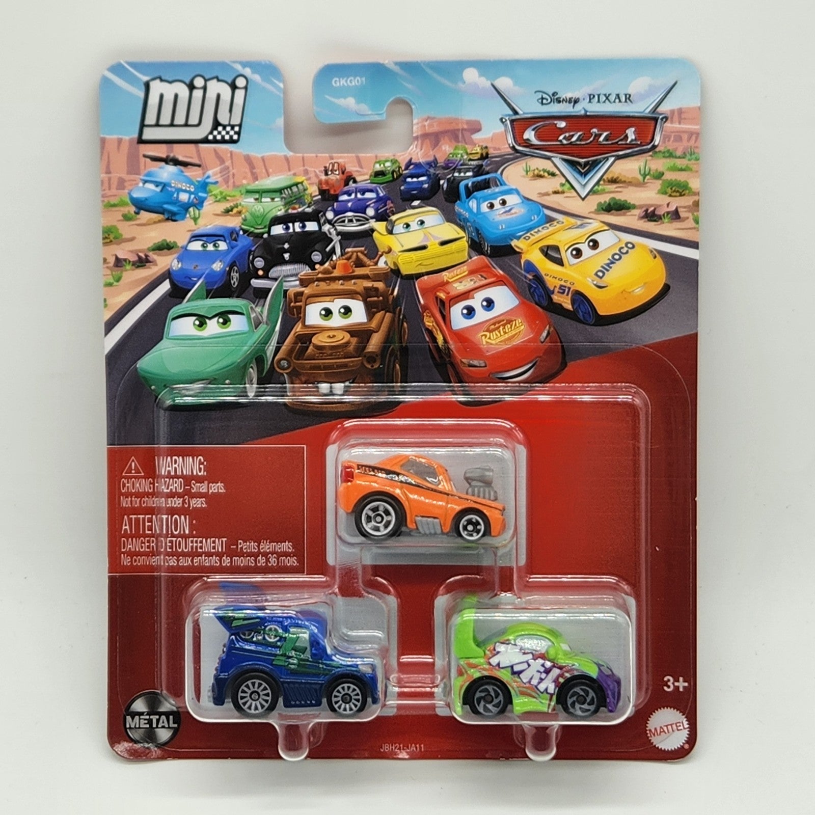 Disney Pixar Cars Mini Racers Wingo Dj And Snotrod 3 Pack 20251