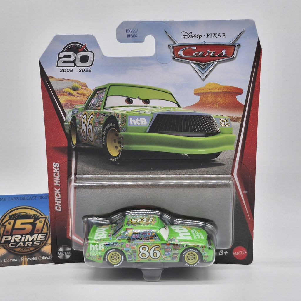 Chick Hicks 20th Anniversary Disney Pixar Cars 2026 1:55 Diecast Toy 0