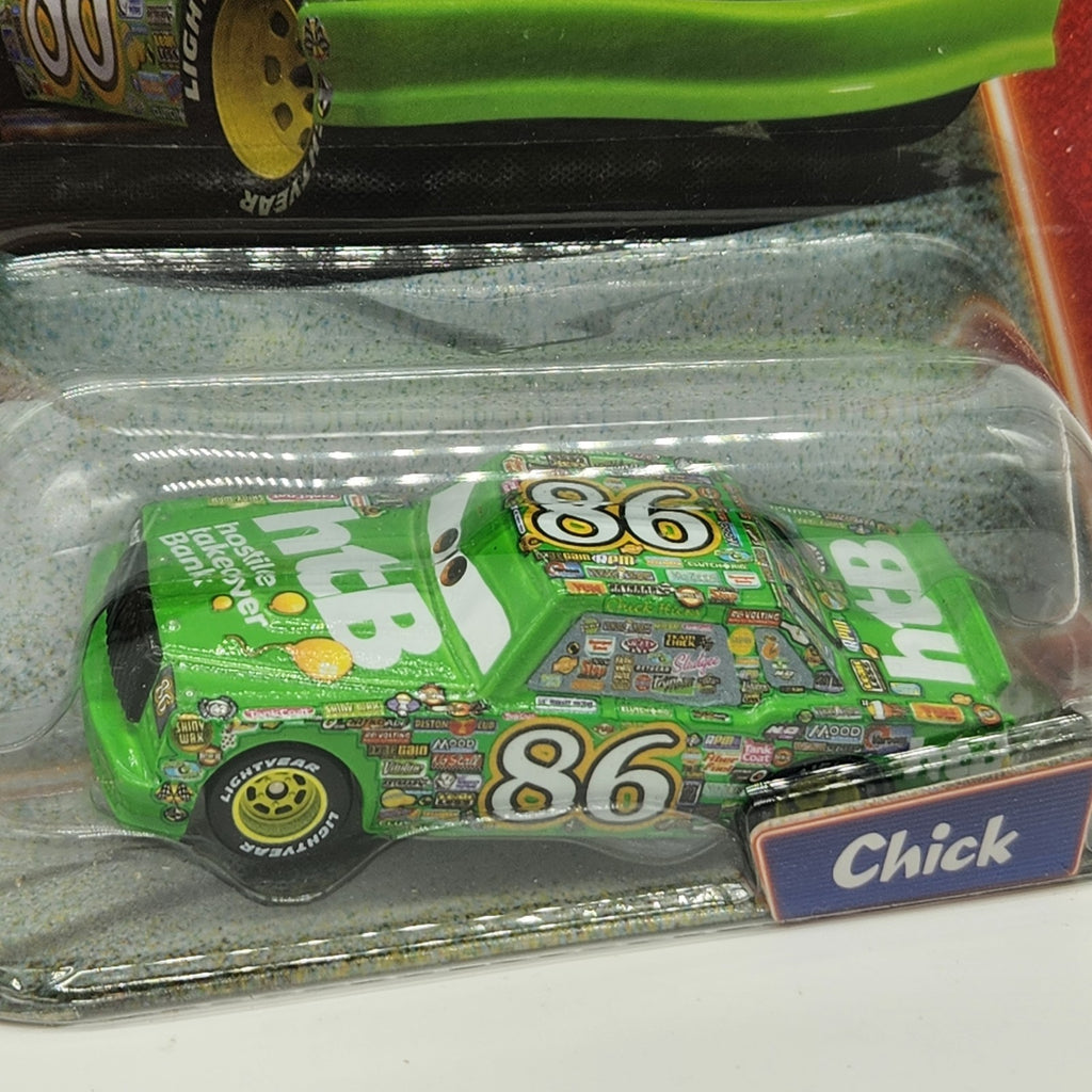 Chick Hicks 2007 Disney Pixar Cars Supercharged 1:55 NEW SEALED Mattel Toy1