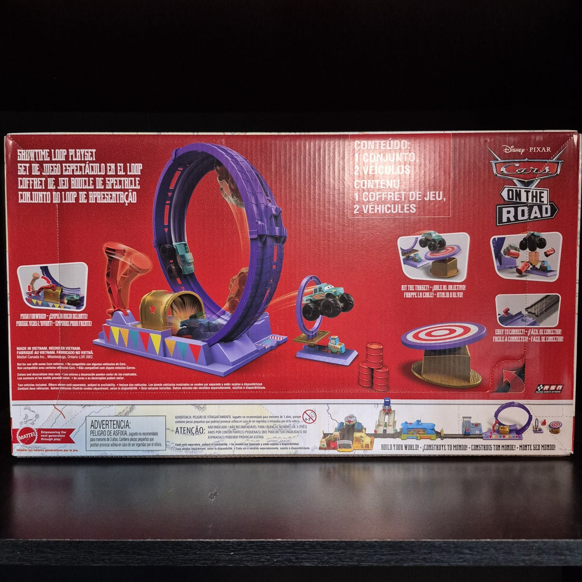 2022 Disney Pixar Cars On The Road Showtime Loop Playset With Ivy NEW IN BOX 3