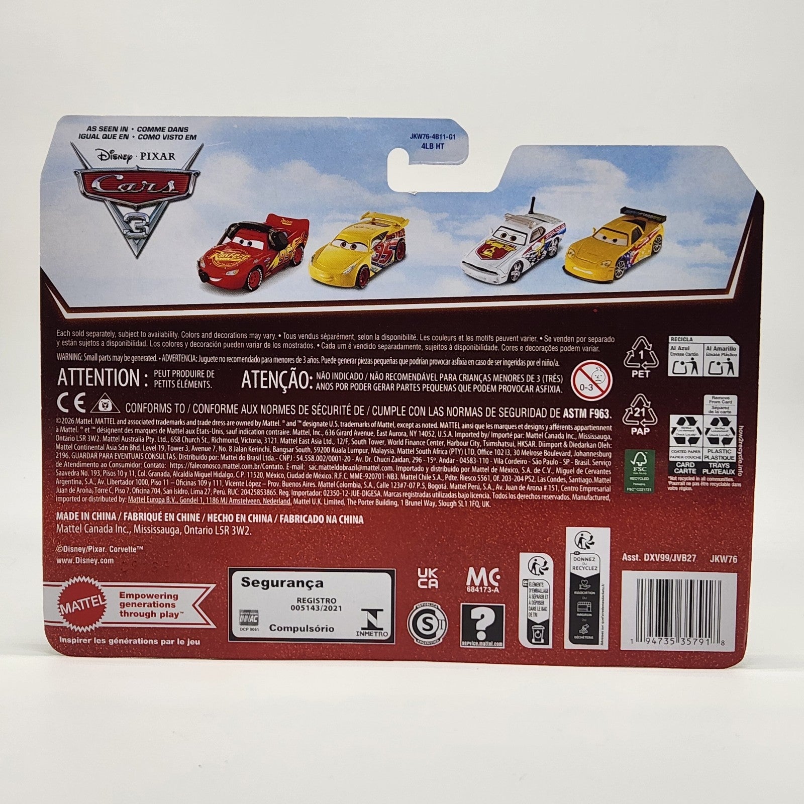 Lightning McQueen Maddy McGear 2 Pack Disney Pixar Cars 20th Anniversary Diecast3