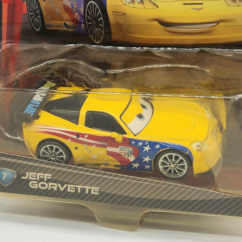 Jeff Gorvette 2010 Disney Pixar Cars 2 Diecast 1:55 Mattel Toy1