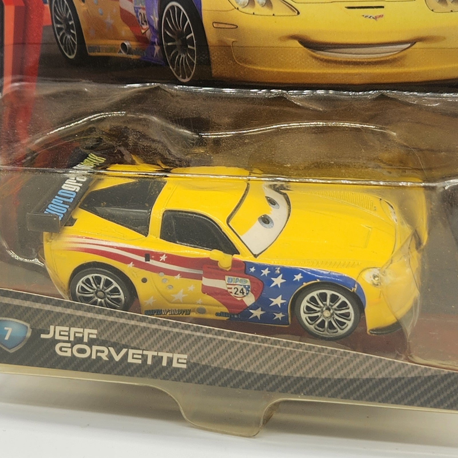 Jeff Gorvette 2010 Disney Pixar Cars 2 Diecast 1:55 Mattel Toy1