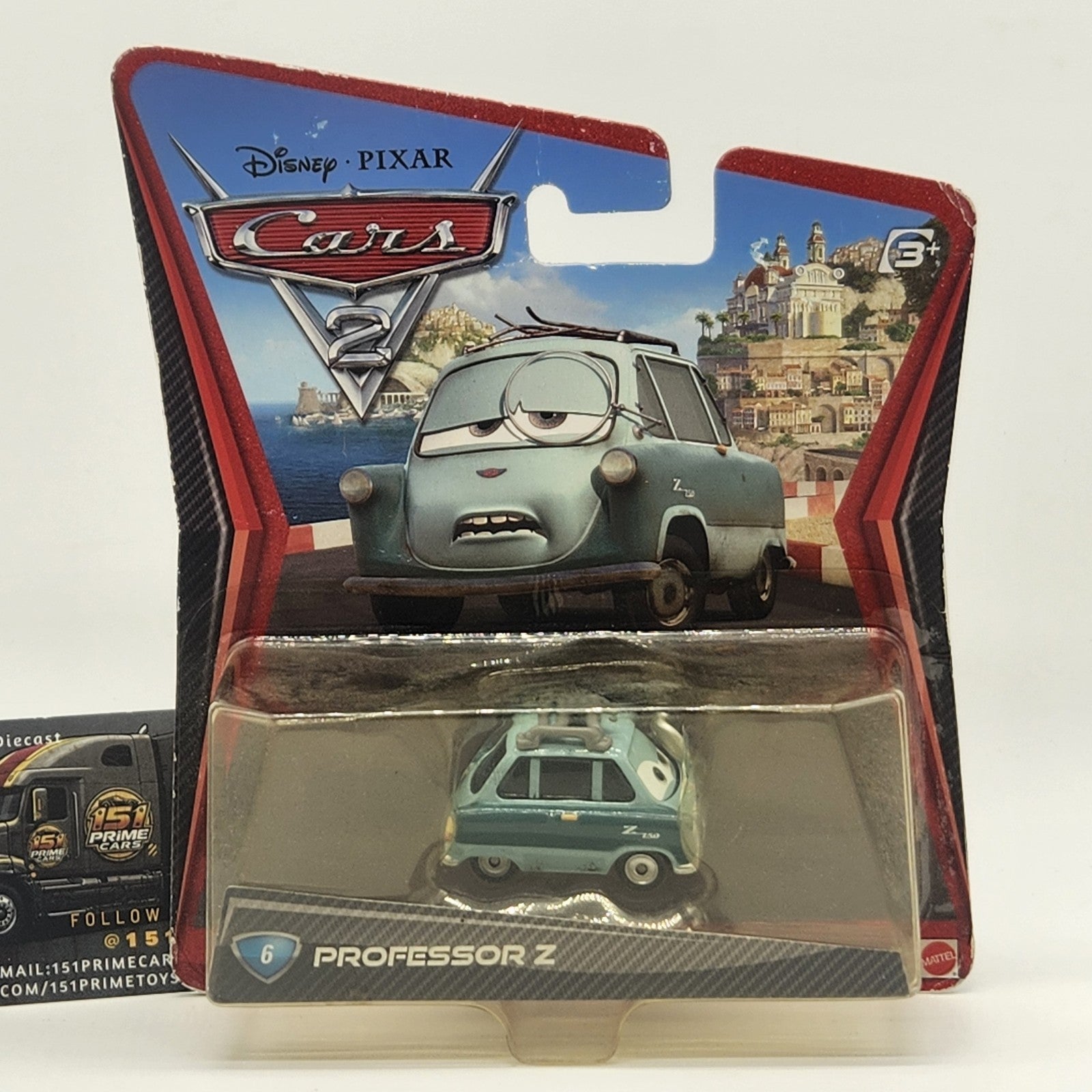 Professor Z 2010 DISNEY PIXAR CARS 2 1:55 Diecast Toy V28060
