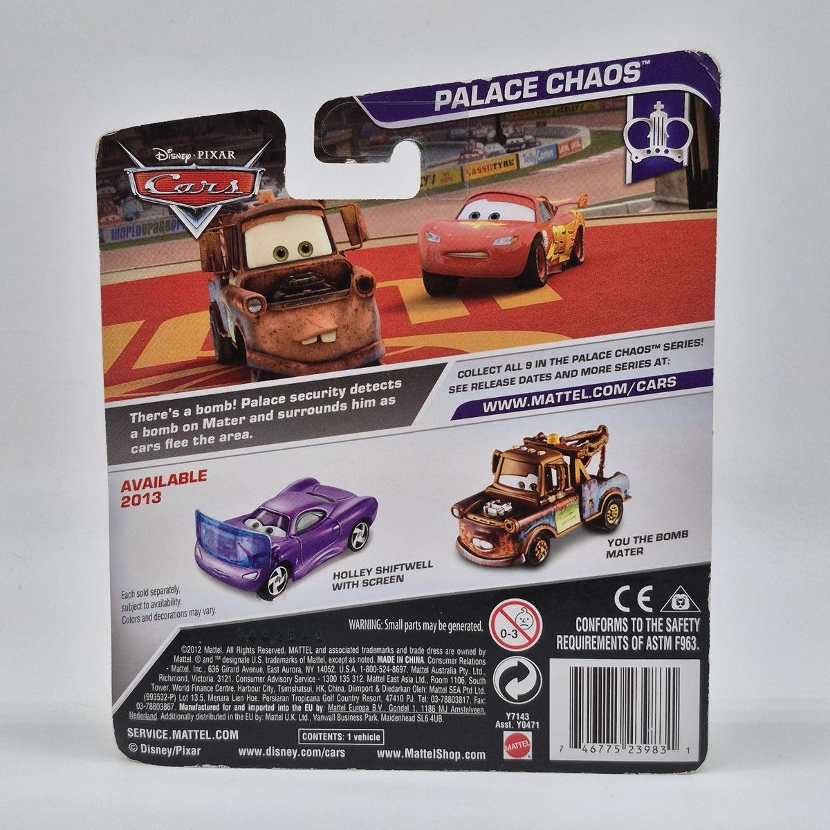 2013 Palace Chaos Disney Pixar Cars You The Bomb Mater 1:55 Diecast Mattel4