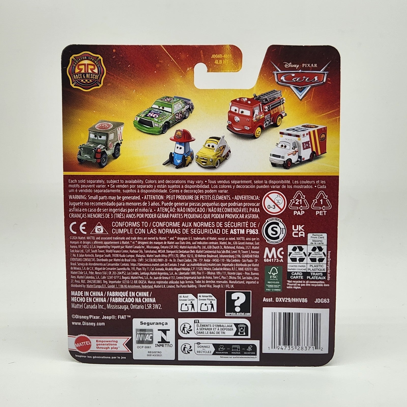 Race And Rescue Mater Disney Pixar Cars 2026 Diecast 1:55 Mattel2
