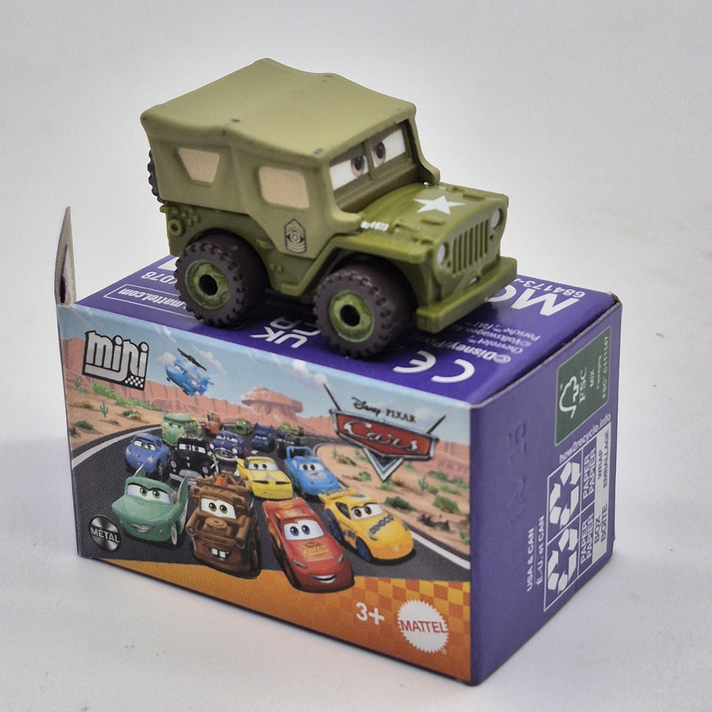 Sarge Disney Pixar Cars Mini Racer 1:87 Diecast Toy Radiator Springs Jeep0