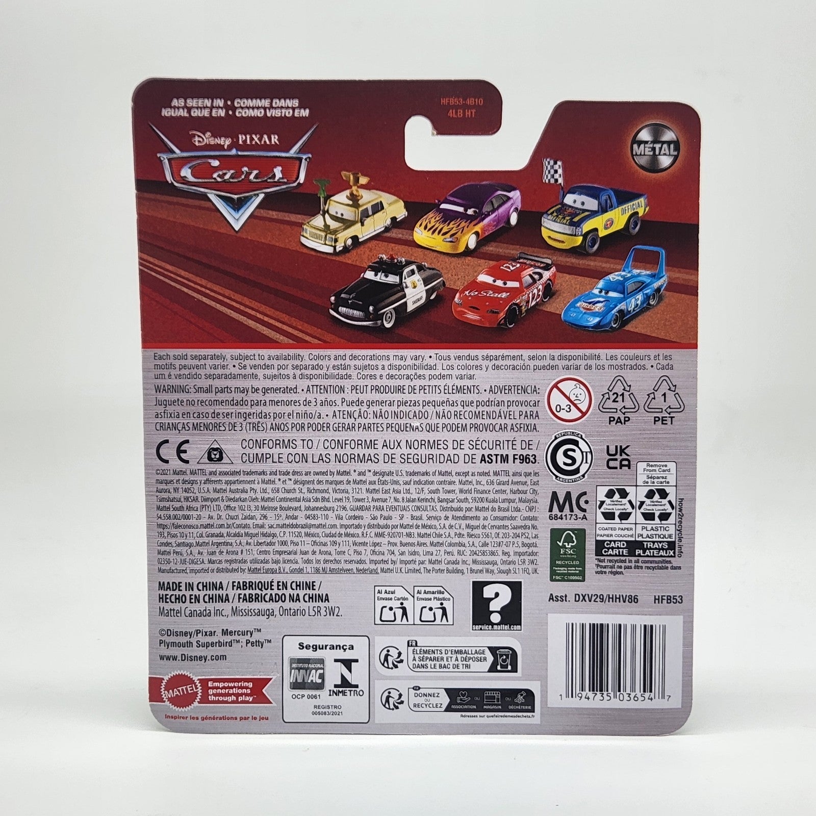 Ralph Carlow 2025 Disney Pixar Cars 1:55 (1$ Shipping On Additional Cars)2